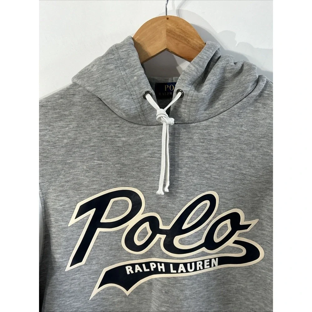 Polo Ralph Lauren Script Spellout Hoodie Pullover Sweatshirt Mens Sz Small